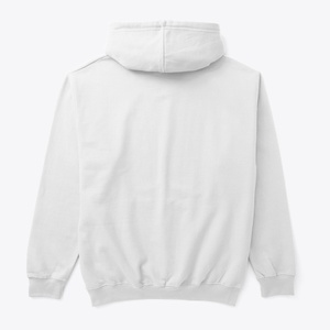 White Hoodie with Green Leaf Design