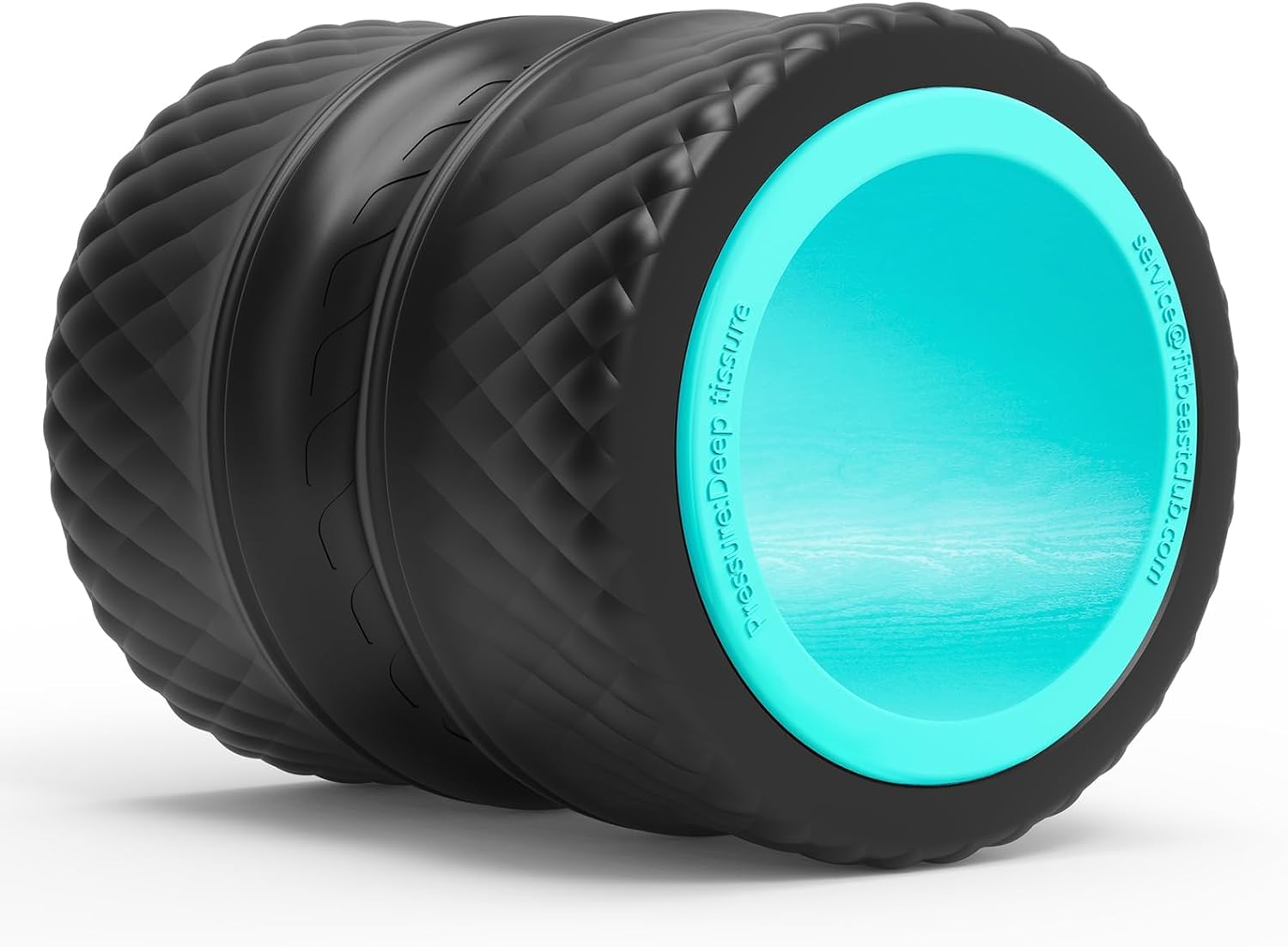 FitBeast Back Roller, Yoga Wheel, (6'', Blue)