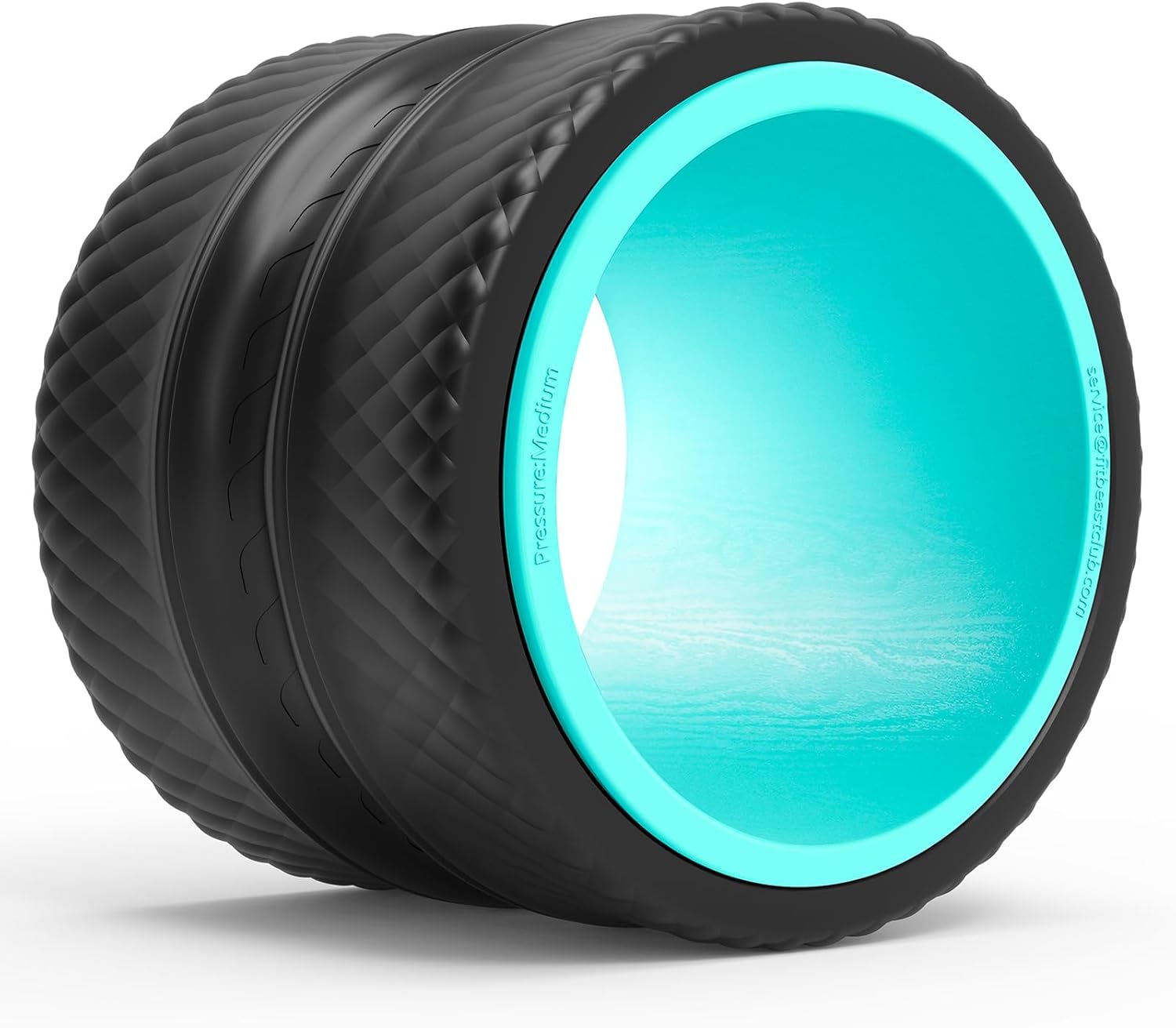 FitBeast Back Roller, Yoga Wheel, (9'', Blue)