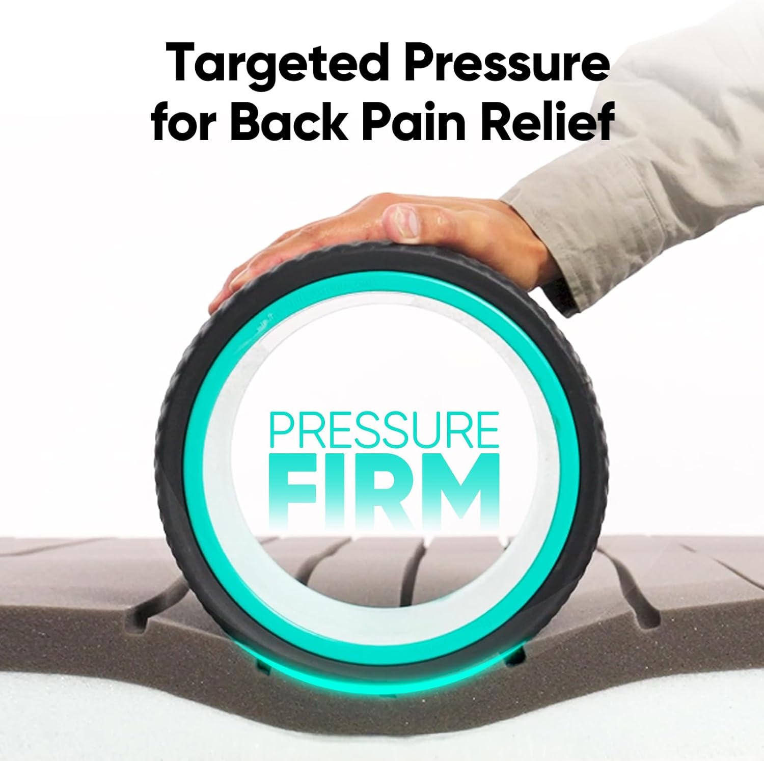 FitBeast Back Roller, Yoga Wheel, (9'', Blue)