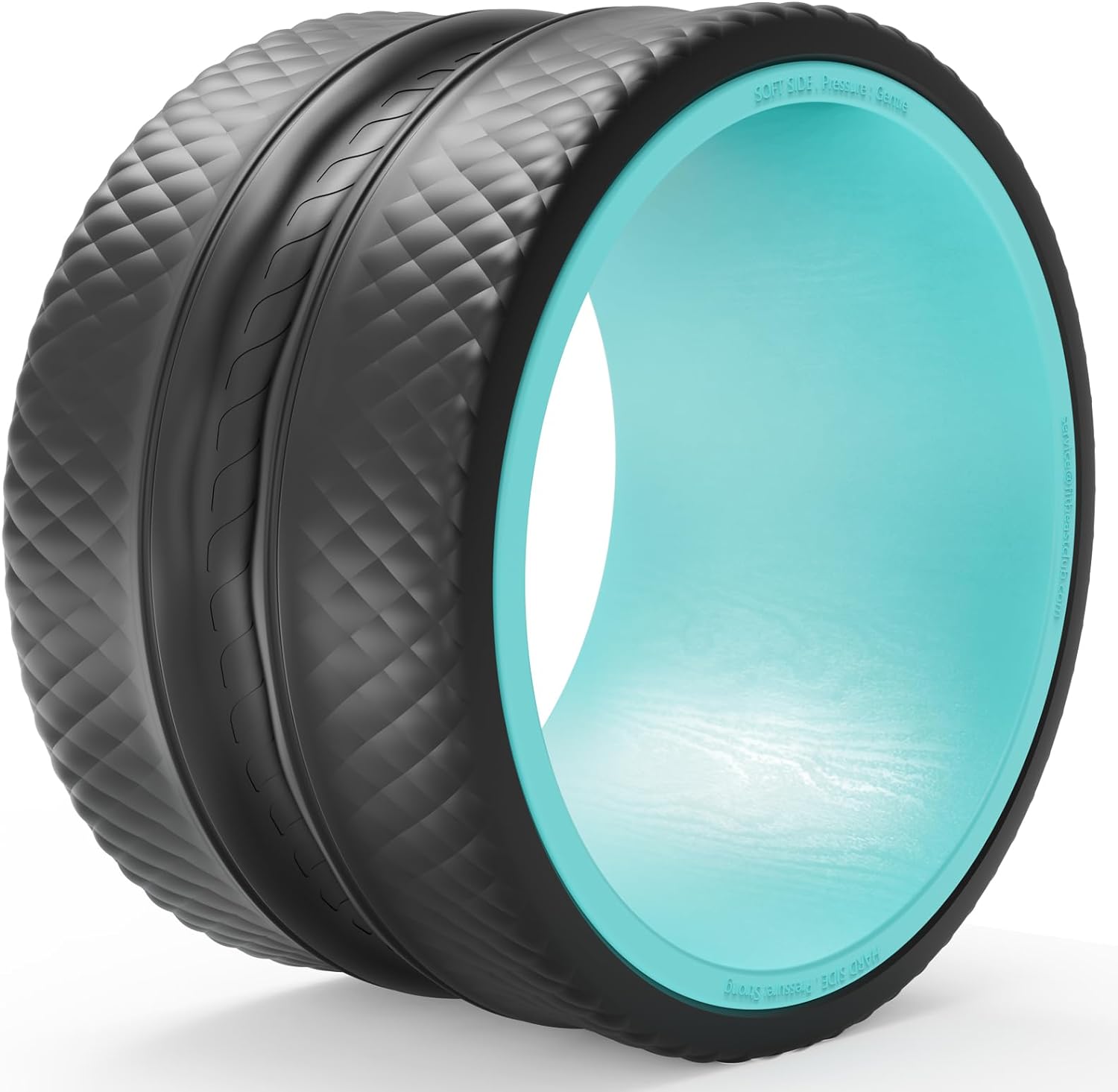 FitBeast Back Roller, Yoga Wheel, (12'', Blue)