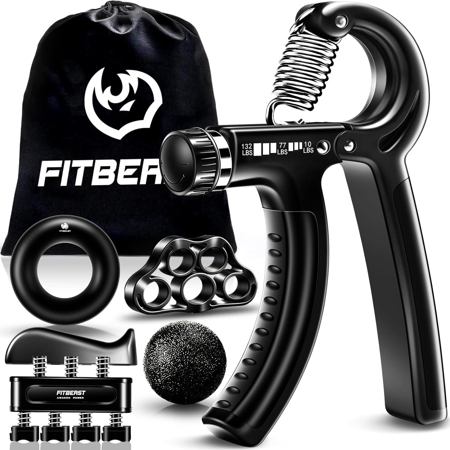 FitBeast Grip Strengthener Forearm Strengthener Hand Grips Strengthener Kit