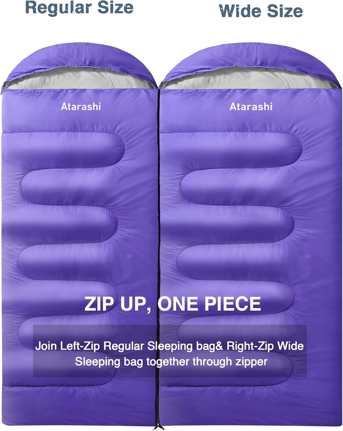 Atarashi Camping Sleeping Bag- 4 Seasons for Adults