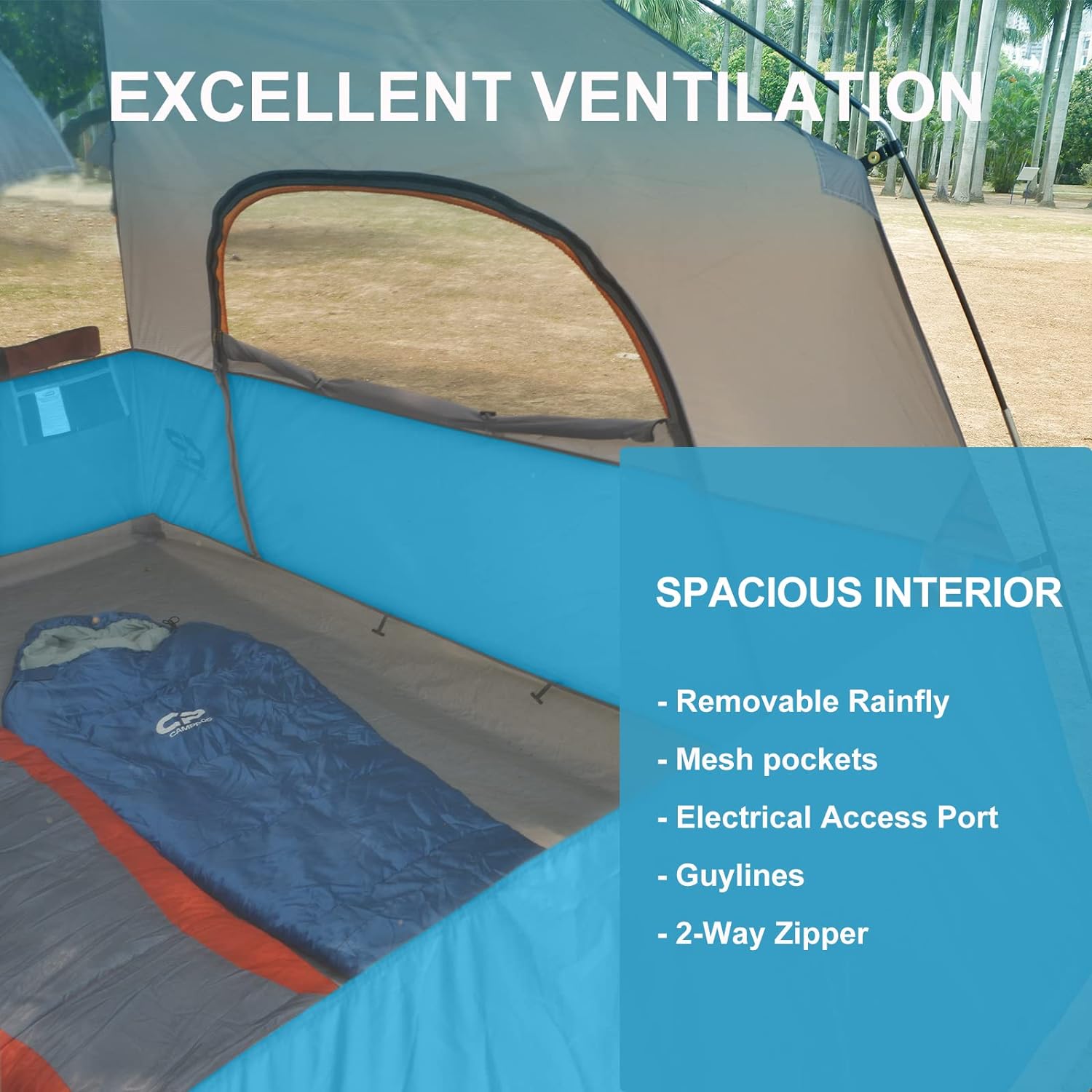 CAMPROS CP Tent 6 Person Camping Tents