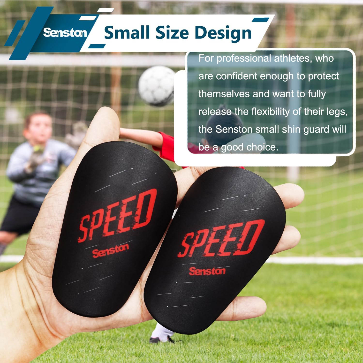 Senston Soccer Shin Guards for KidsYouth Black