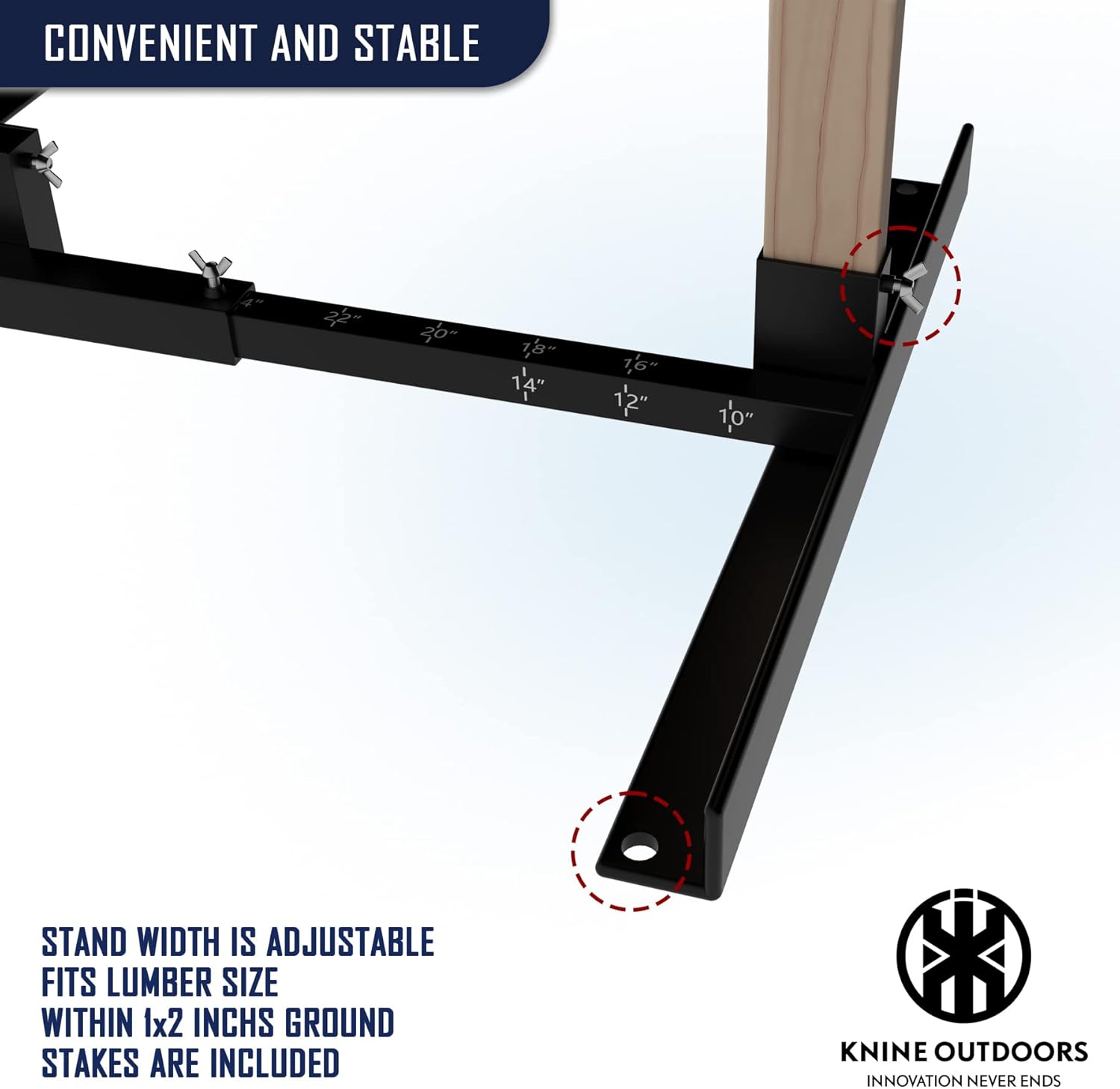 KNINE OUTDOORS Shooting Target Stand for Outdoors