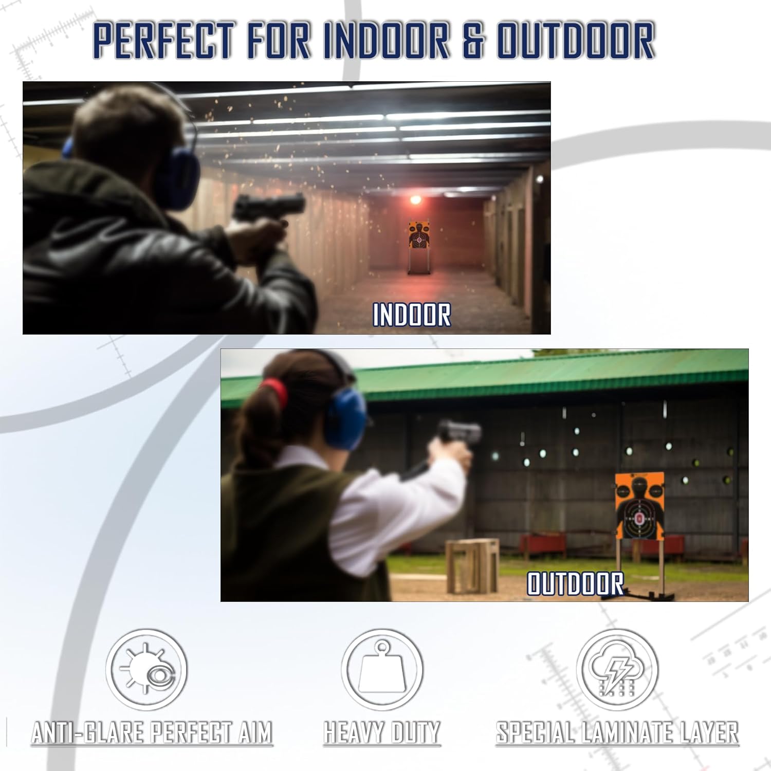 KNINE OUTDOORS Shooting Targets Paper, 12 x18 inch