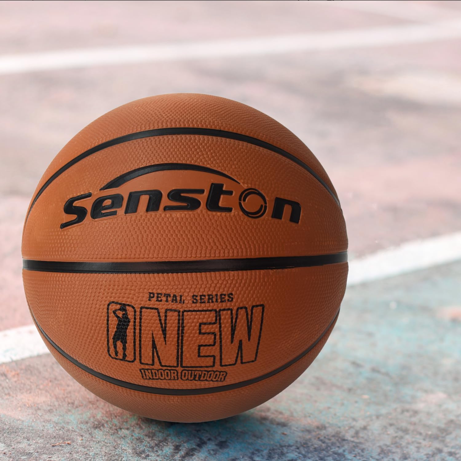 Senston 29.5'' Basketball Outdoor Indoor Rubber Basketball Ball