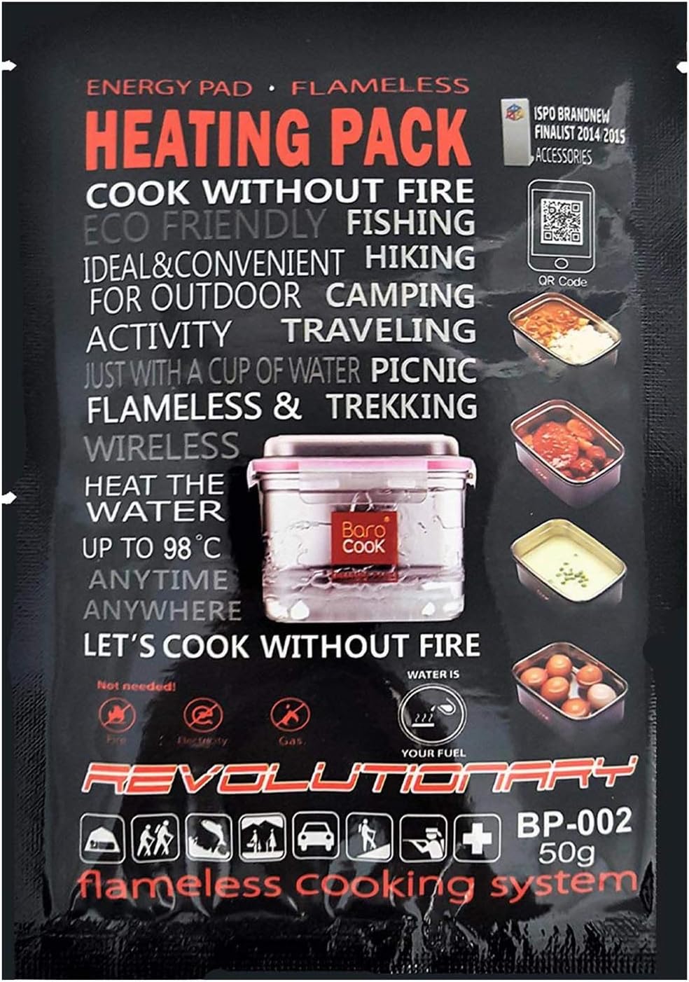 BP-002 Barocook Baropack Flameless Heating Packs 50g (10pcs) 