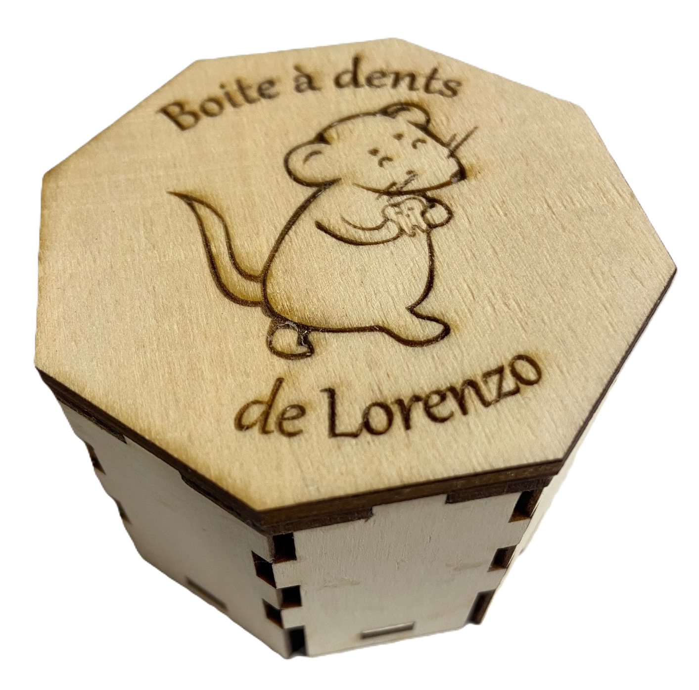 Boîte à dents de lait, D7.5cm hauteur 5.3cm