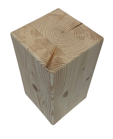 Tabouret d'appoint en bois massif  20x20 cm