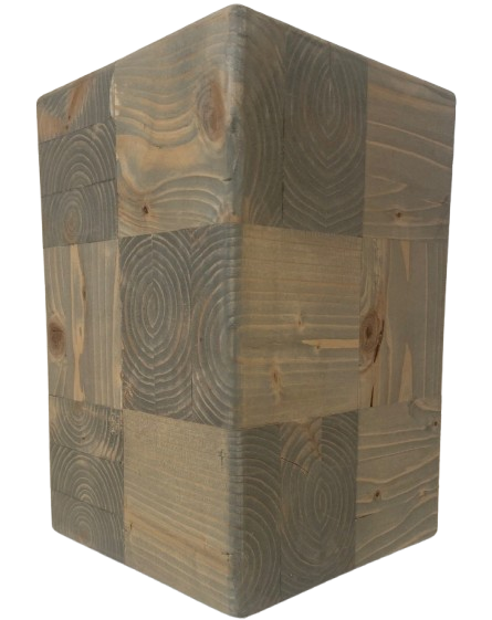 Tabouret " Cube" en bois