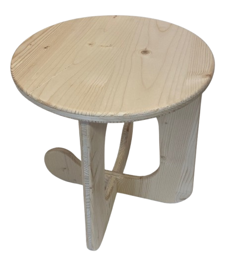 Table d'appoint 2 pieds arrondis