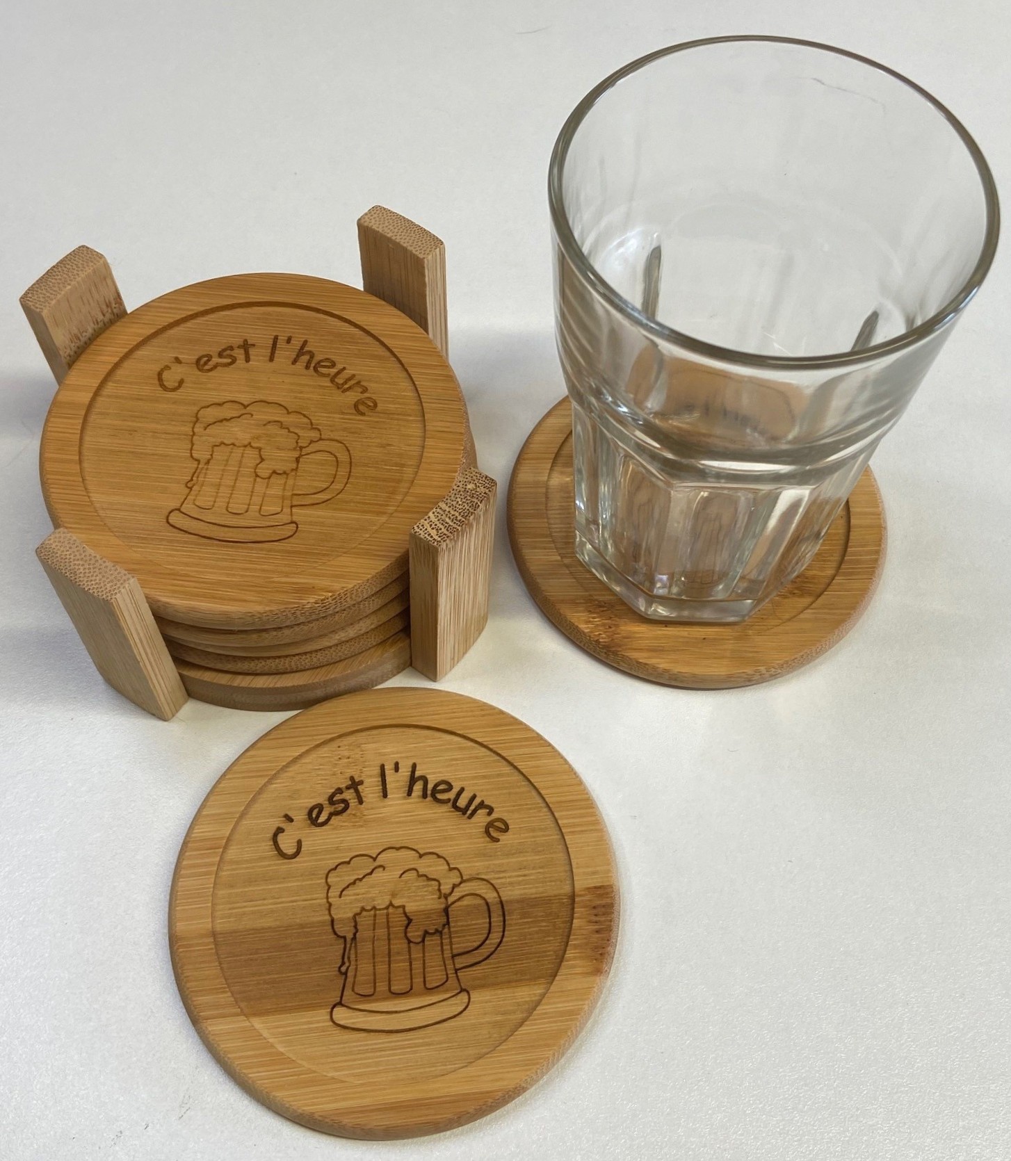 Sous-verres en bois