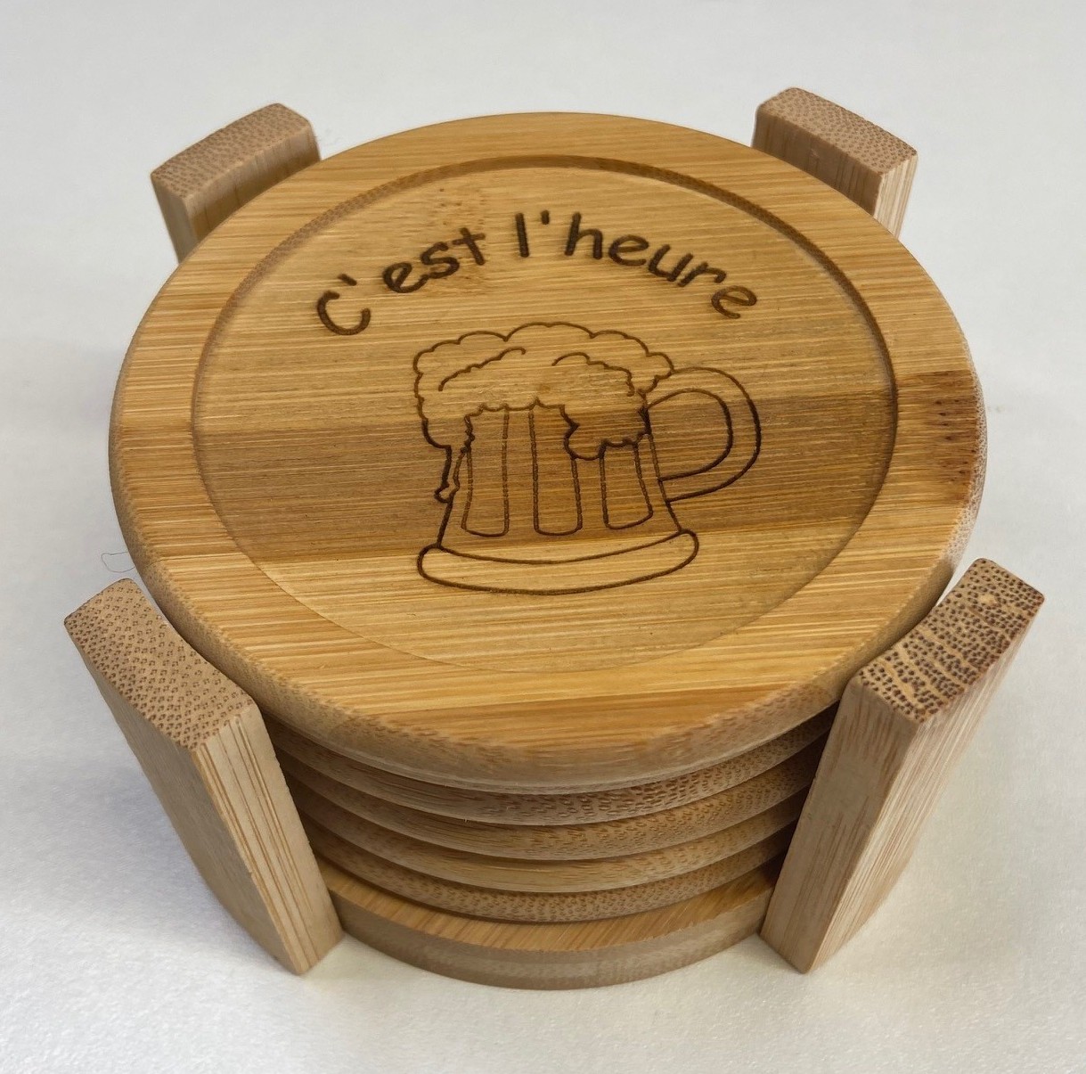 Sous-verres en bois