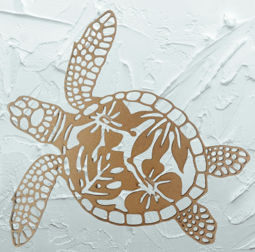 Décoration Murale en Bois Tortue