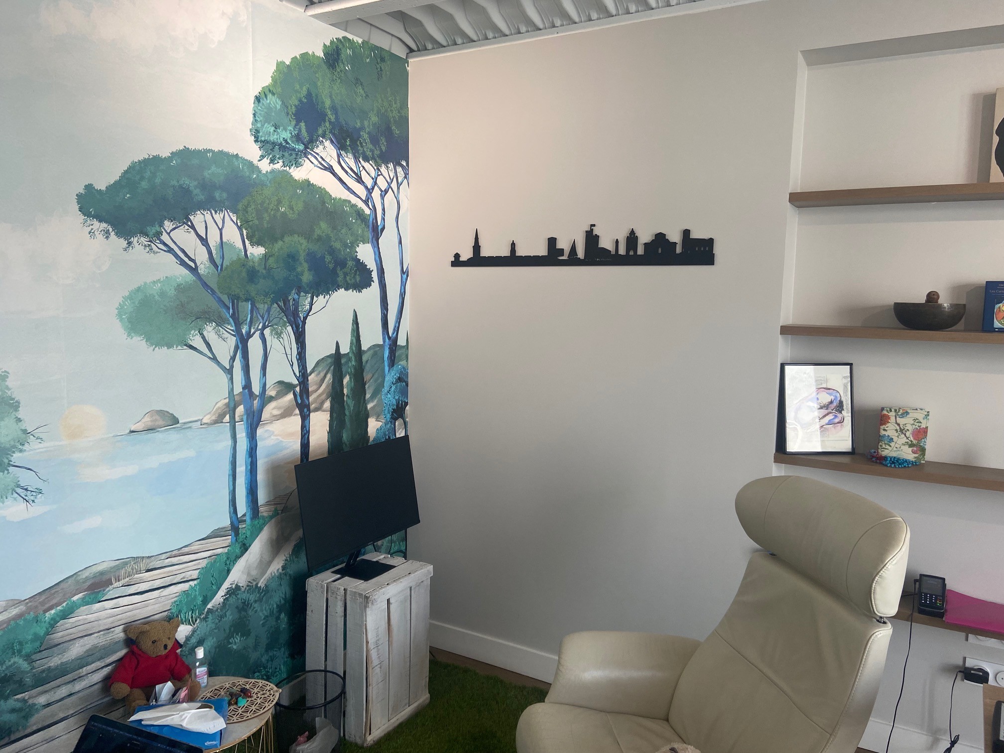 Décoration Murale en Bois Skyline La Rochelle