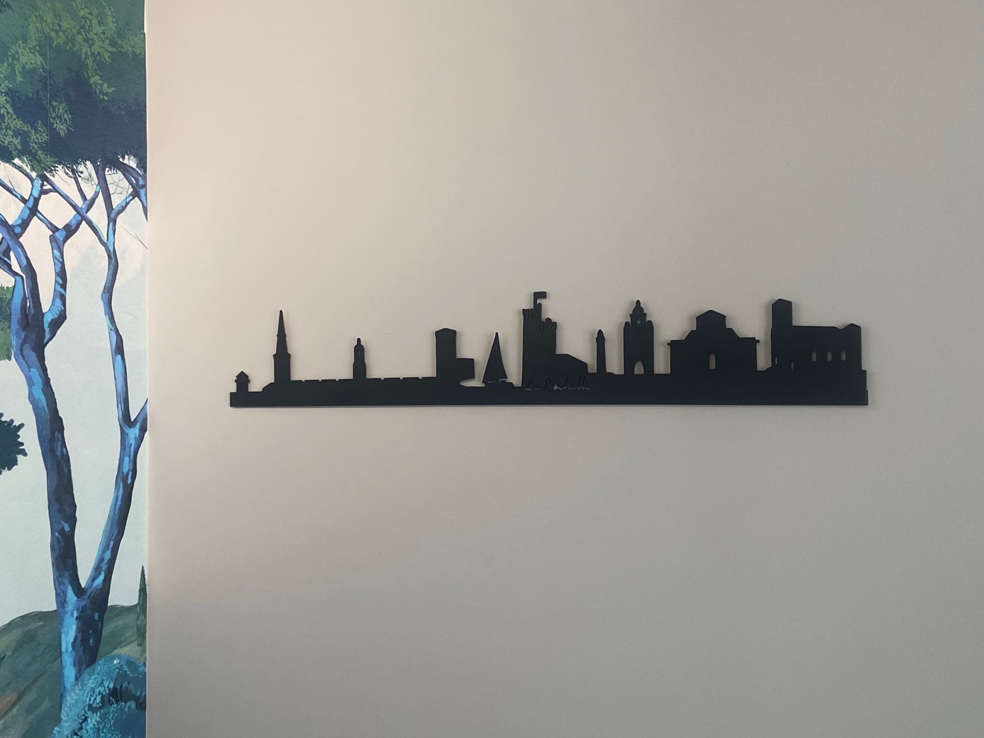 Décoration Murale en Bois Skyline La Rochelle