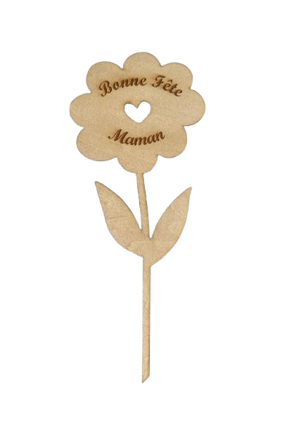 Spécial Fête de mère: Fleur à piquer bois