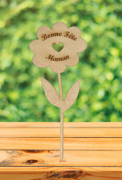 Spécial Fête de mère: Fleur à piquer bois