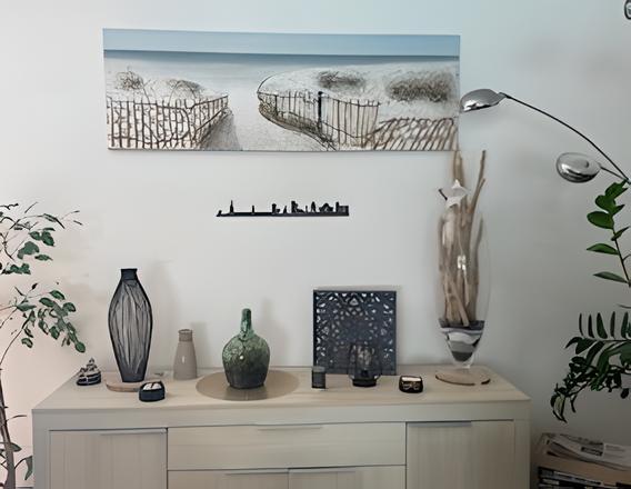 Décoration Murale en Bois Skyline La Rochelle