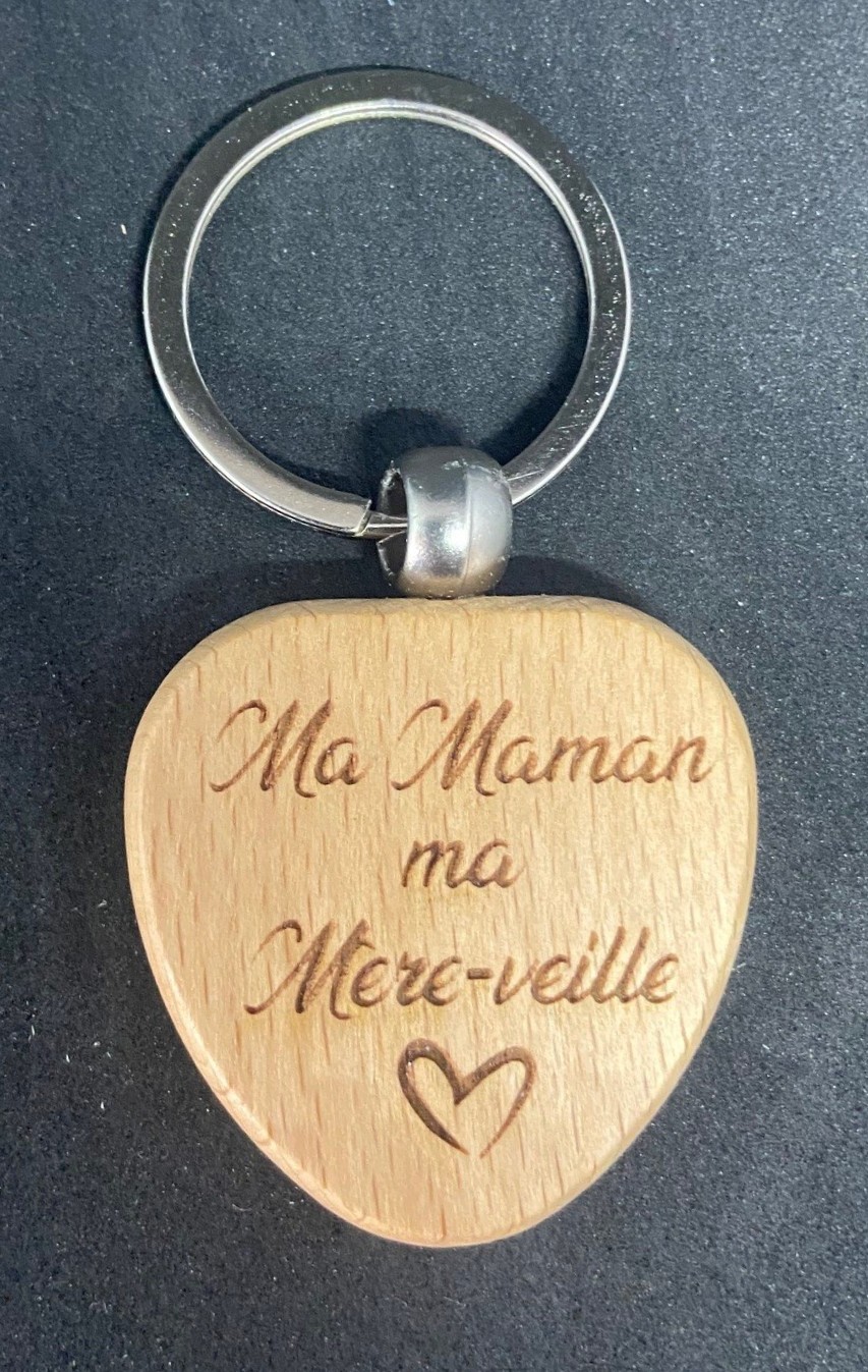 Porte-clés Cœur, fête de mère