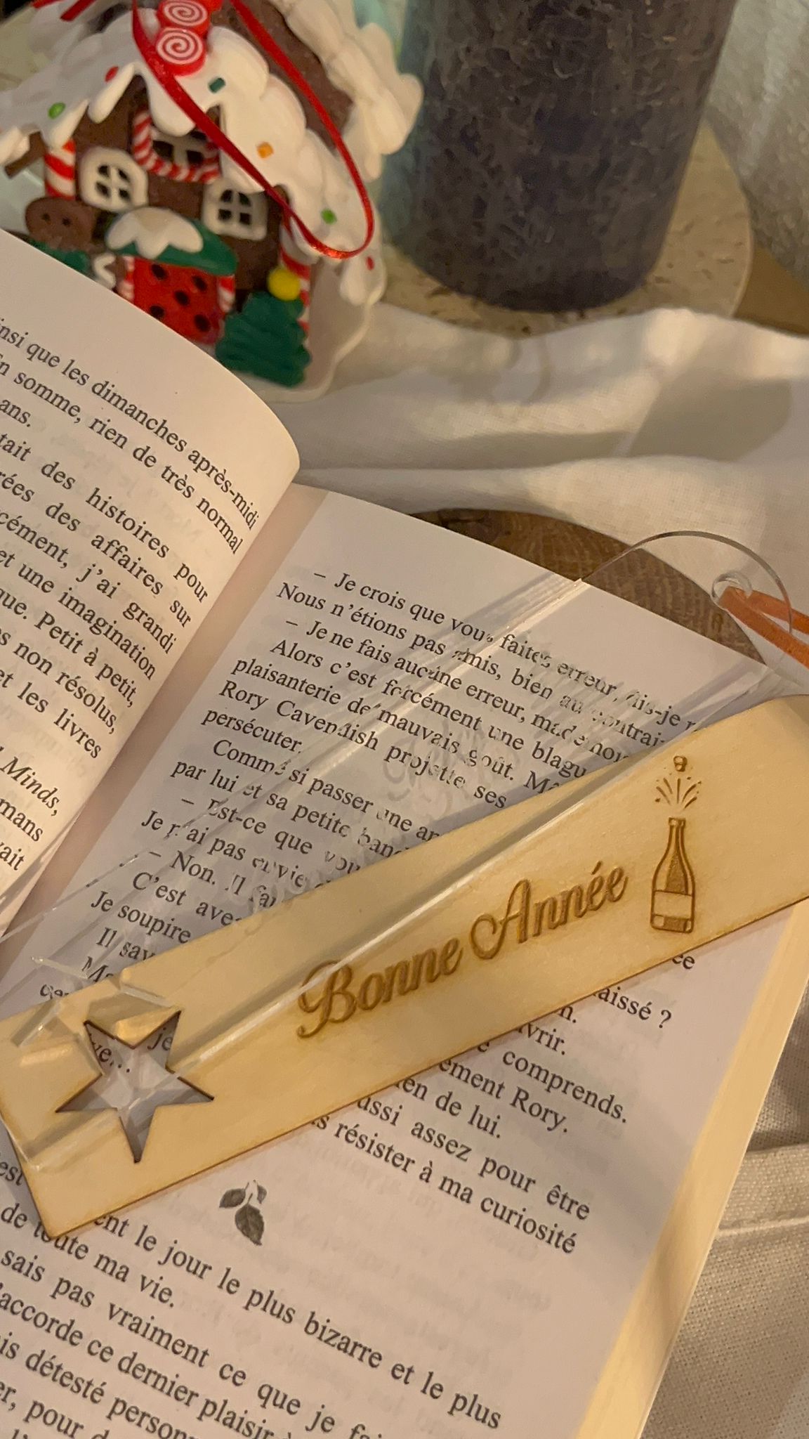 Spécial Fête: Marque page bois ou plexi