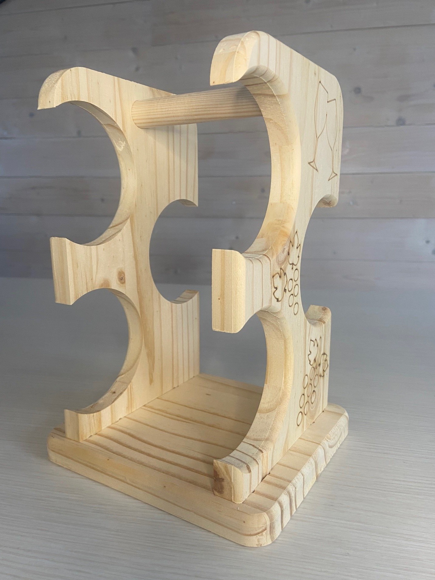 Porte 3 bouteilles "Grappe"