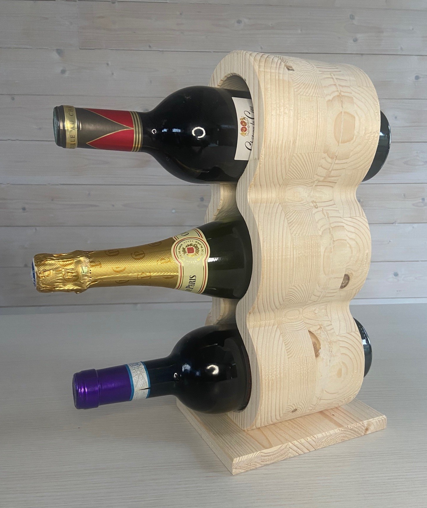 Porte 3 ou 4 bouteilles "Moun"