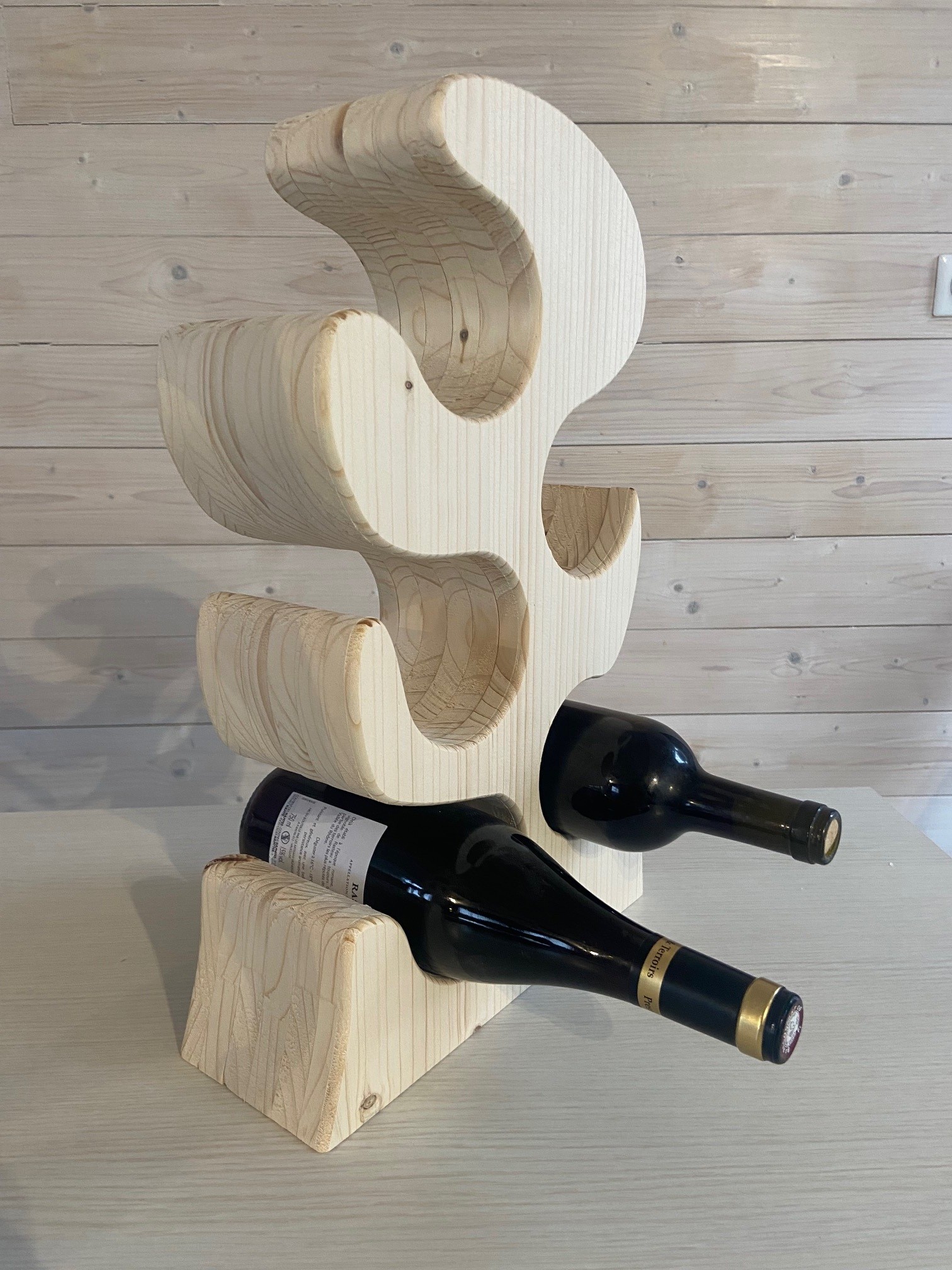 Porte 5 bouteilles "Branche"