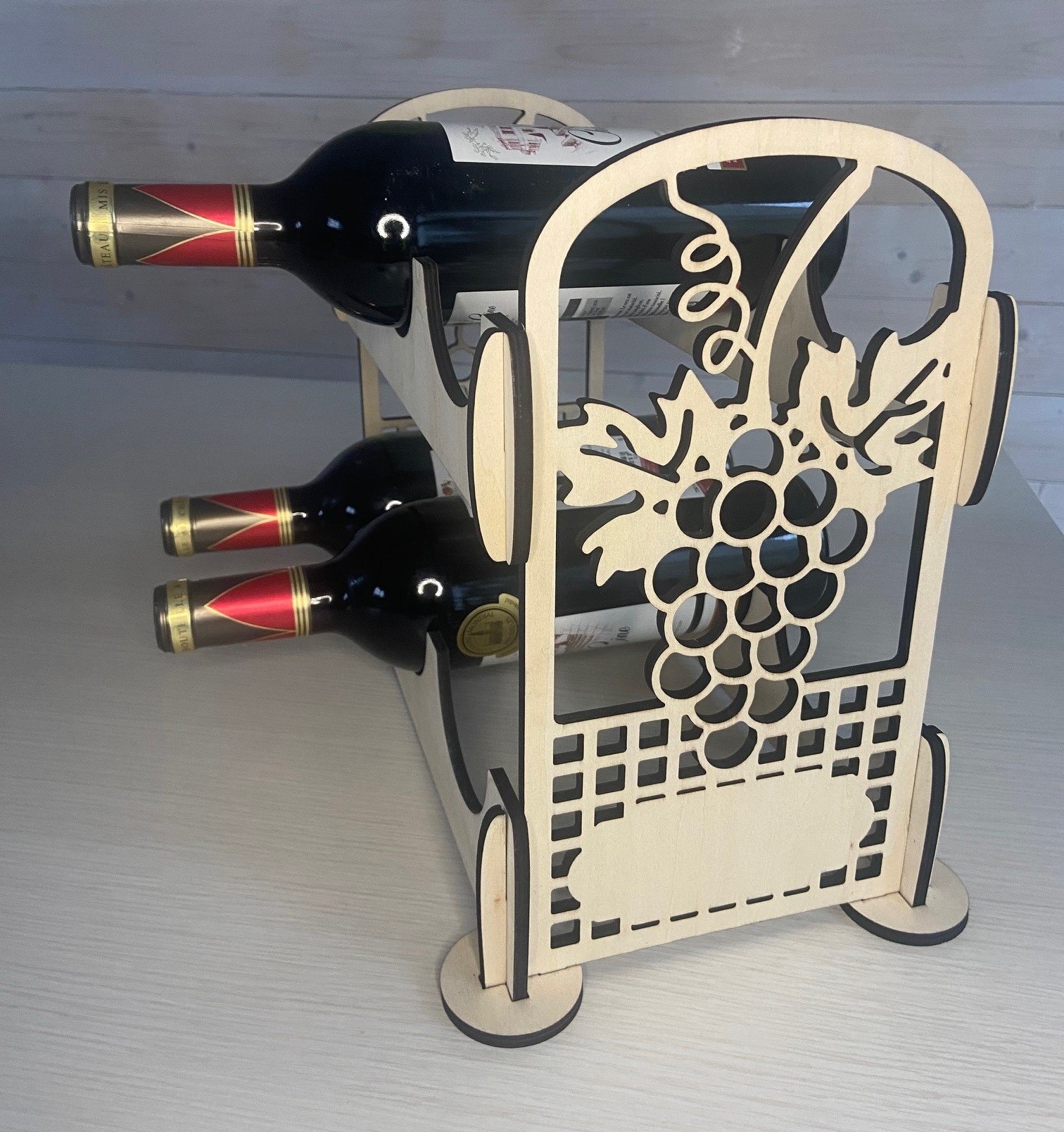 Porte 6 bouteilles "Laser"