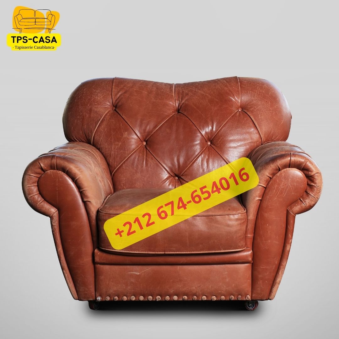 Fauteuil en cuir