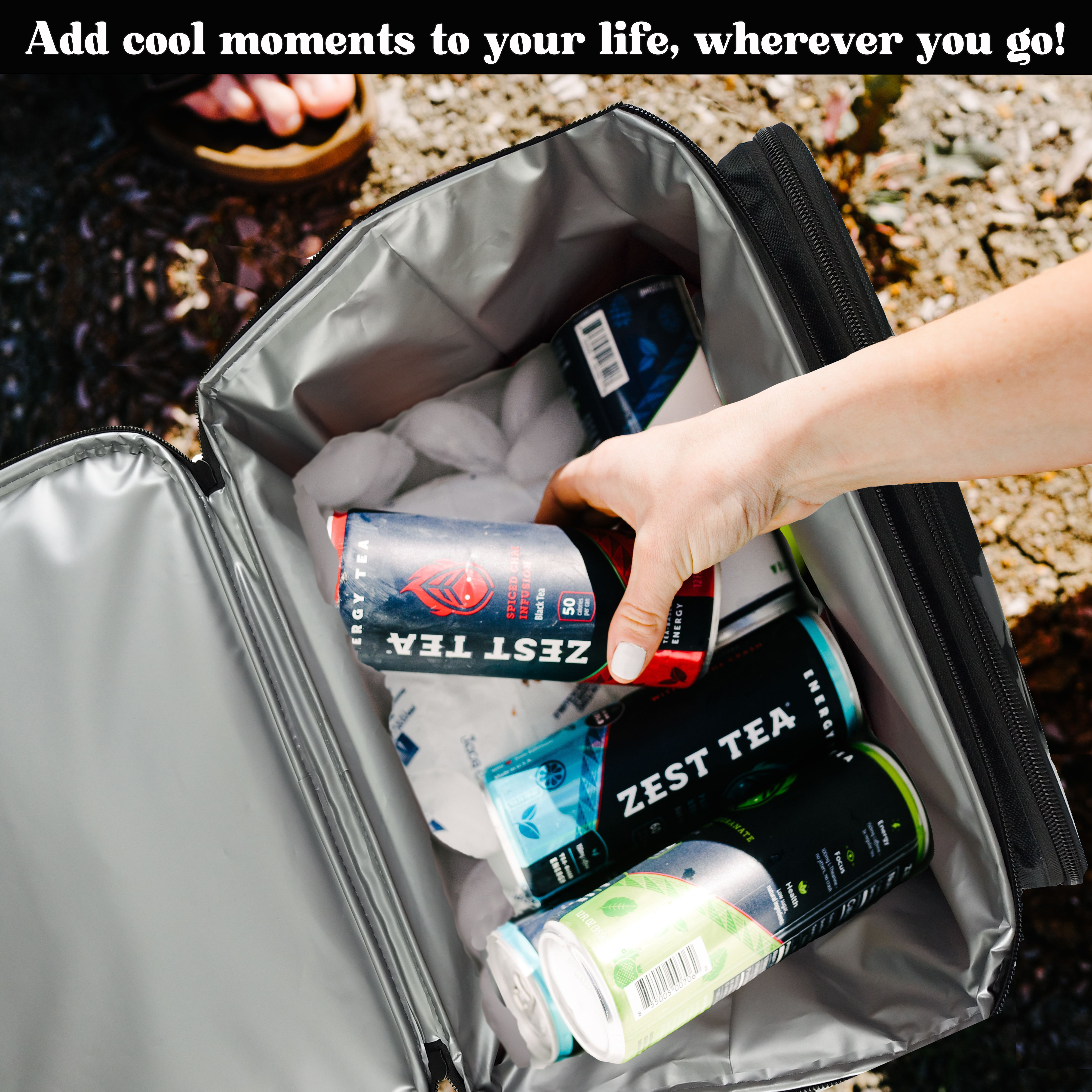 Portable Camouflage Insulated Cooler Speaker Bag