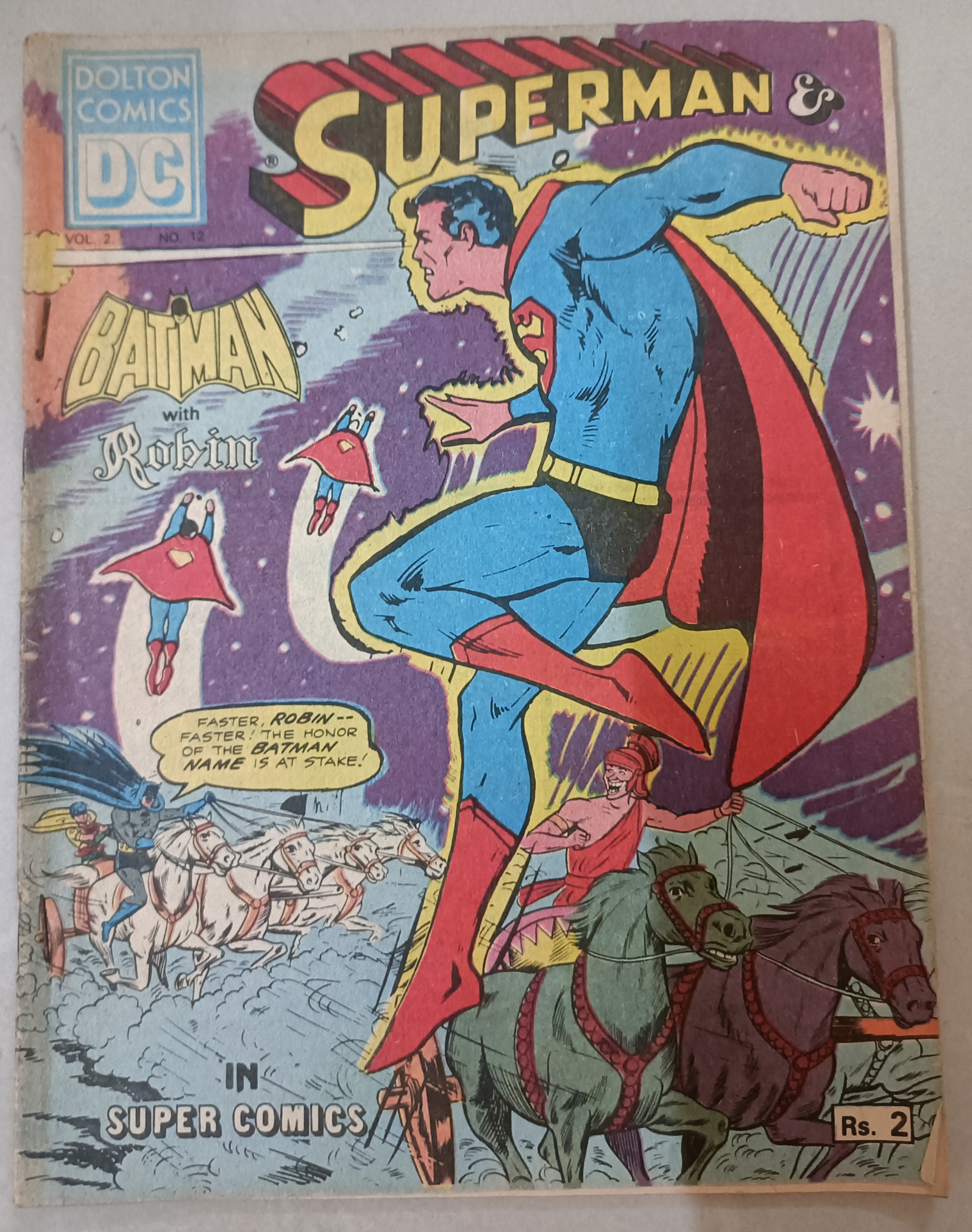 Superman & Batman with Robin Comic