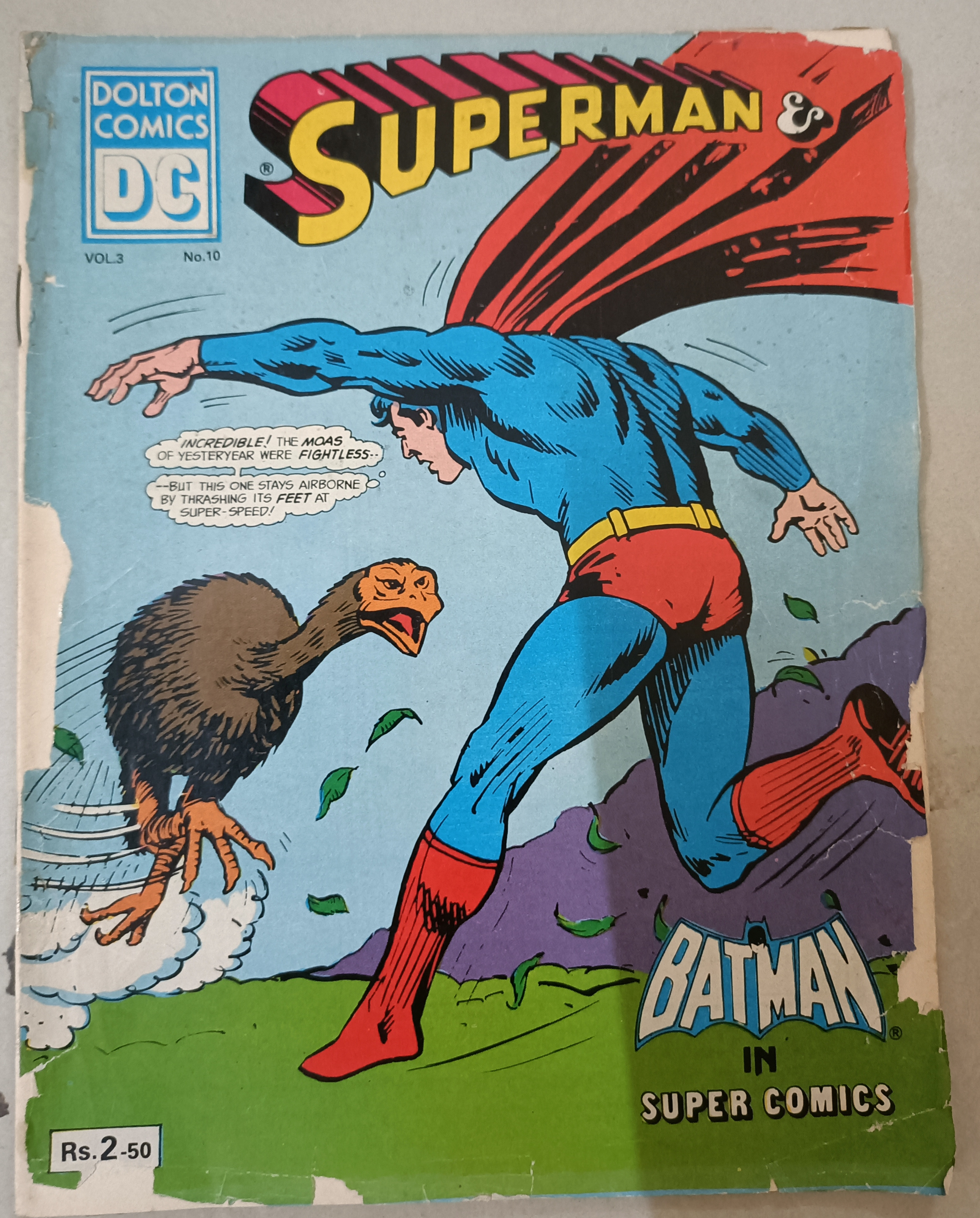 Vintage Superman and Batman Comic