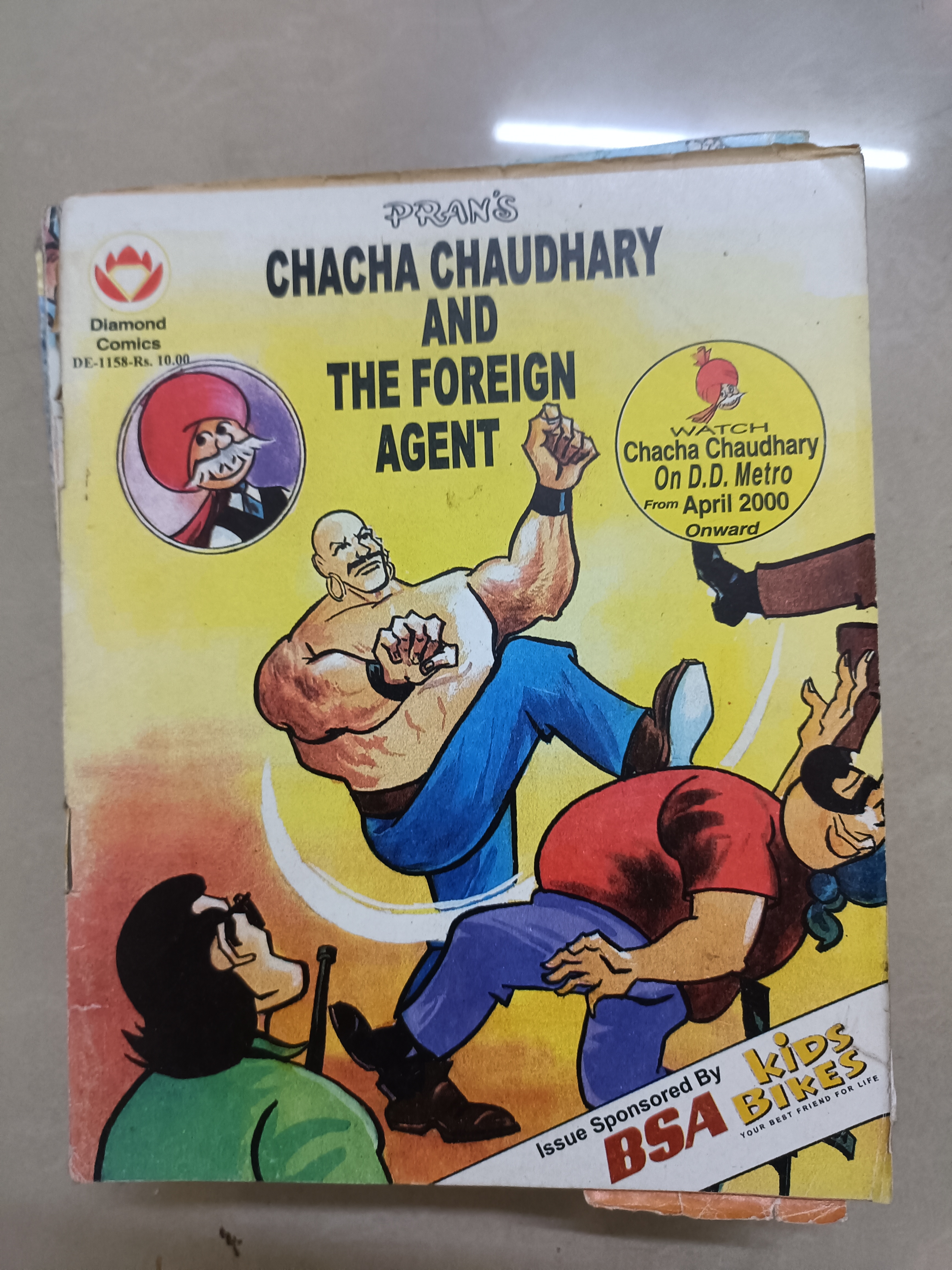 Chacha Chaudhary and The Foreign Agent Comic Book