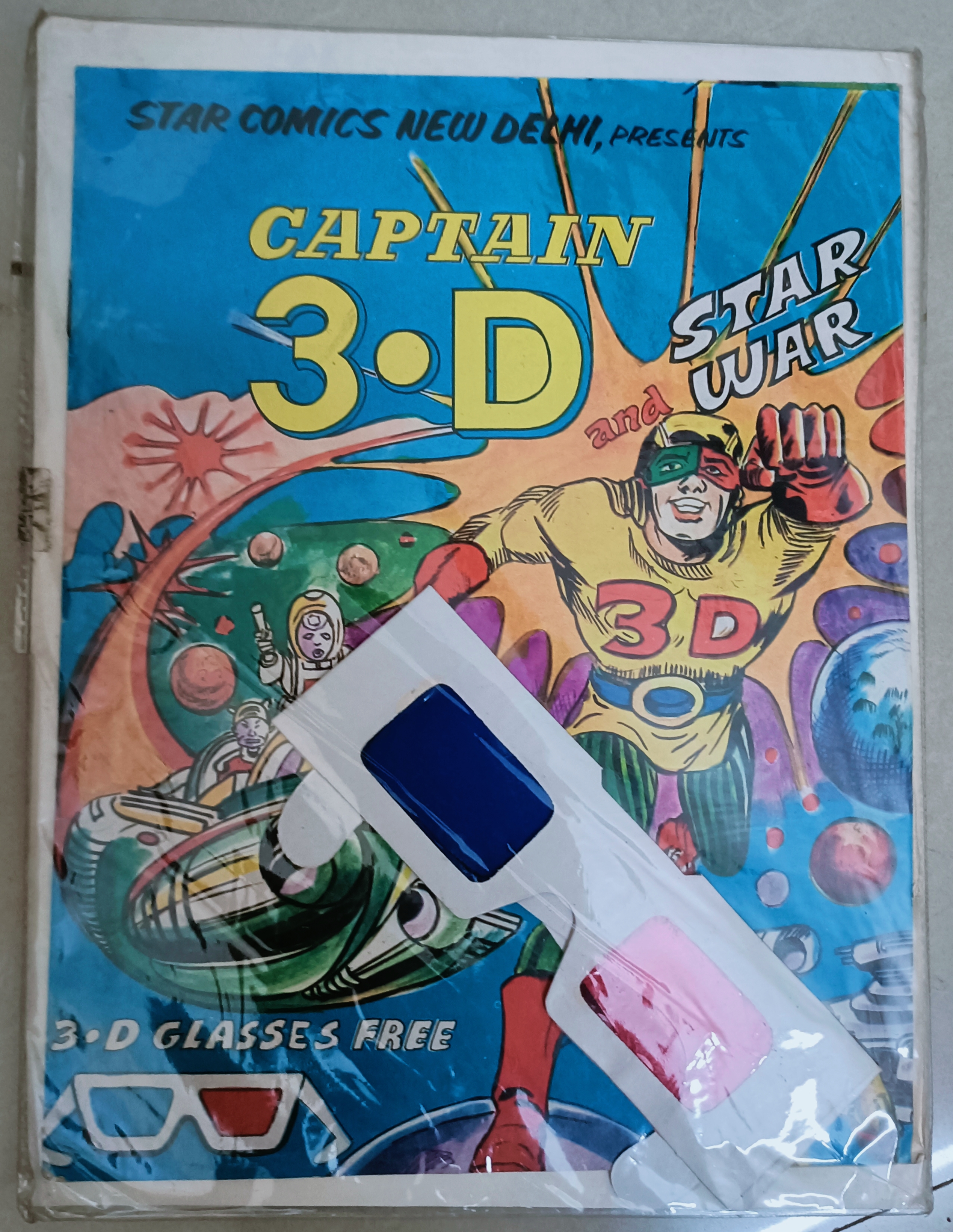 Captain 3-D Comic Book