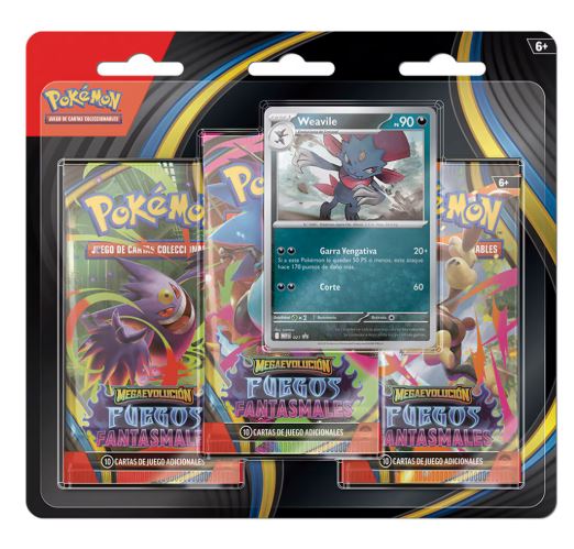 Pack de 3 Sobres de Refuerzo Pokemon TCG Bandai