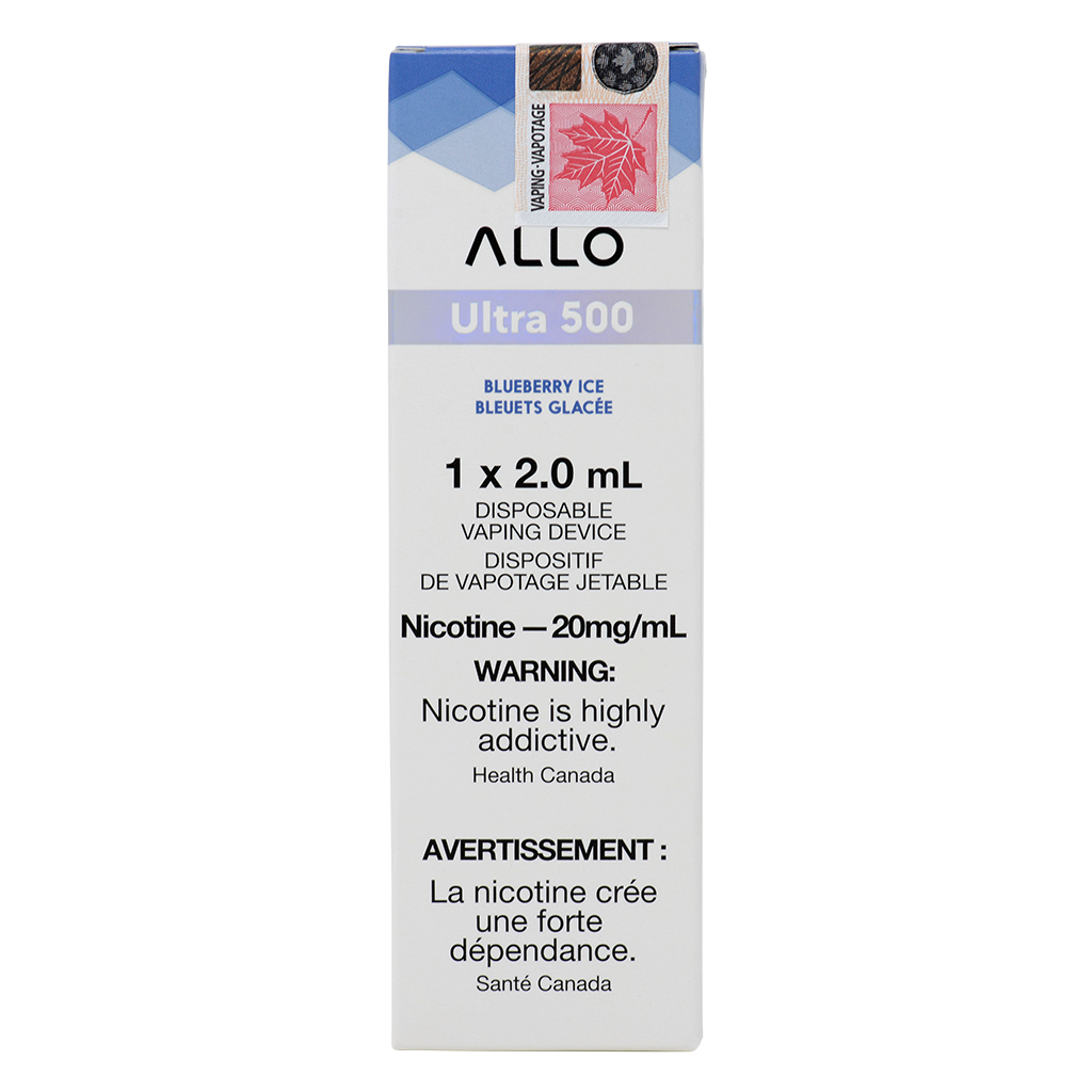 Allo Ultra 500 Blueberry Ice 2mL 20mg