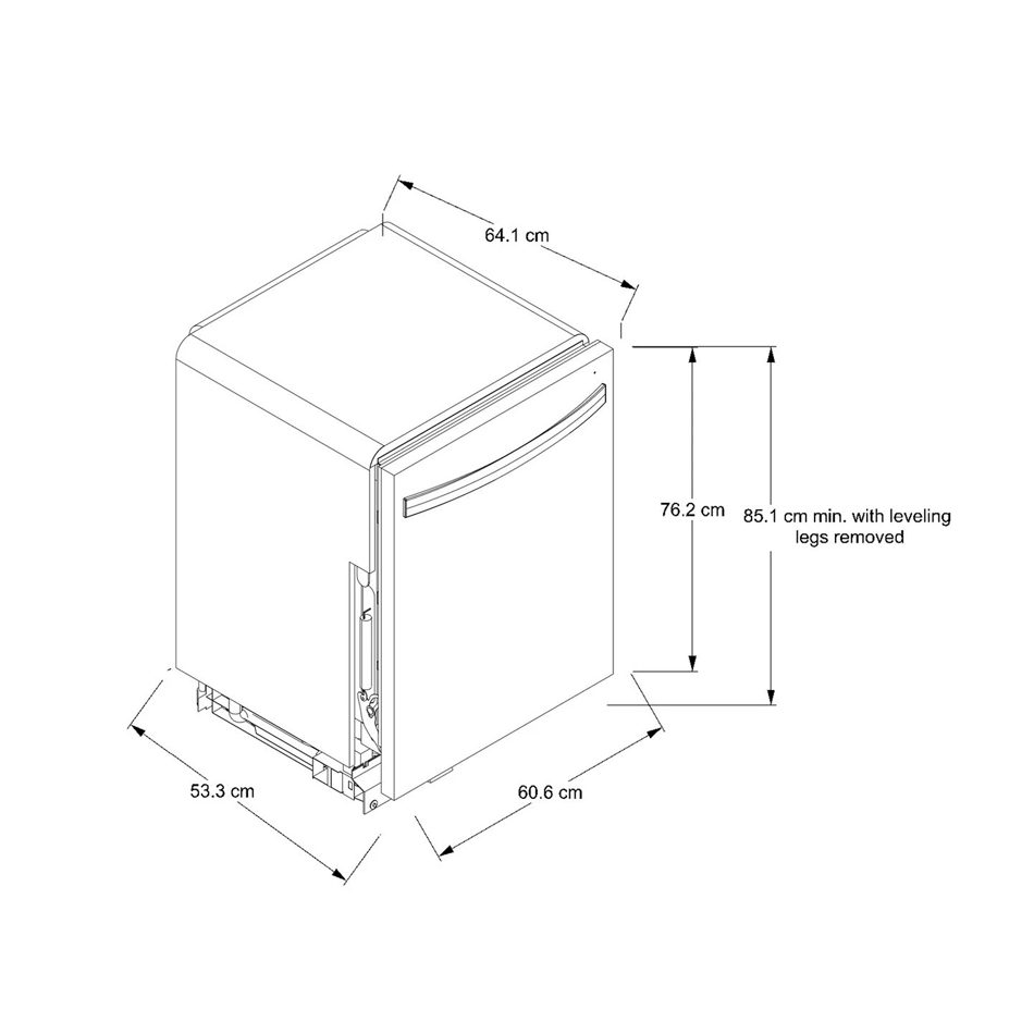 Lavavajillas panel en acero 60cm - WDT540HAMZ - Whirlpool