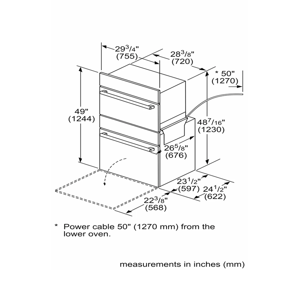 Colección torre de hornos 76cm - Bosch - HBL8454UC - HMB50152UC