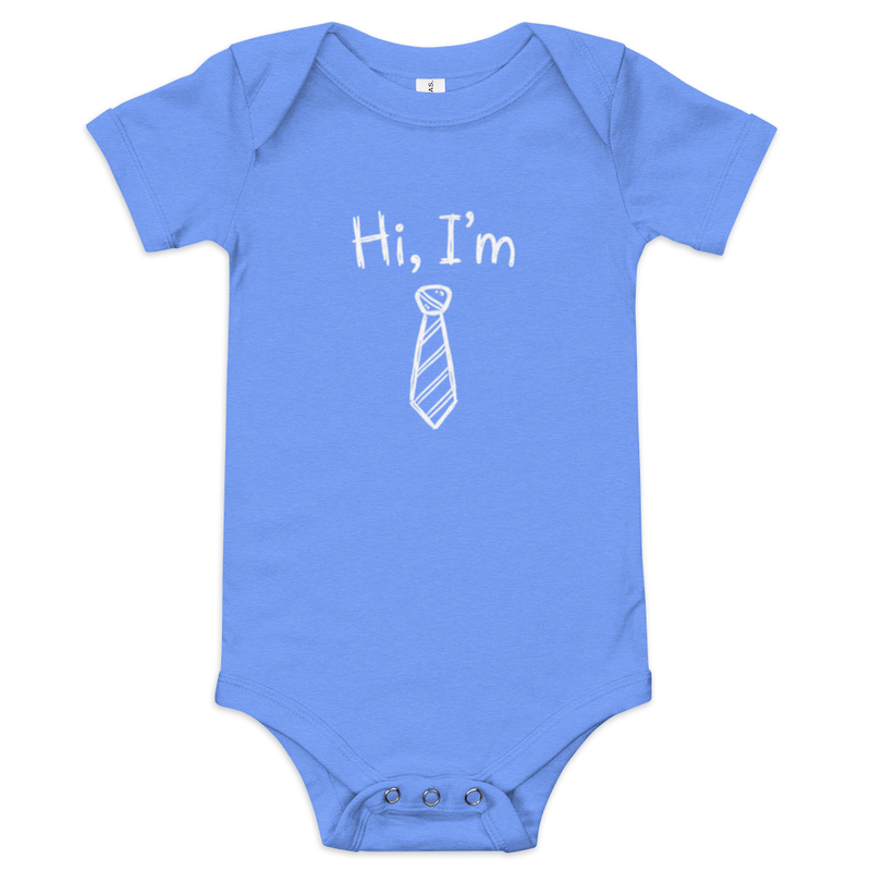 TY | Hi I'm Ty (Tie) | Baby short sleeve one piece