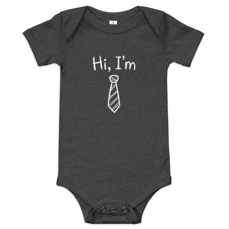 TY | Hi I'm Ty (Tie) | Baby short sleeve one piece
