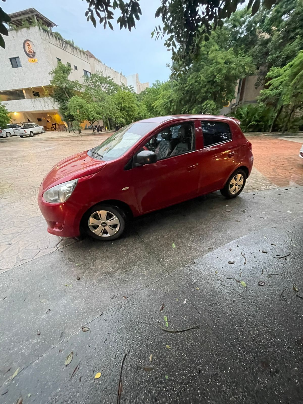 Compact Red Hatchback
