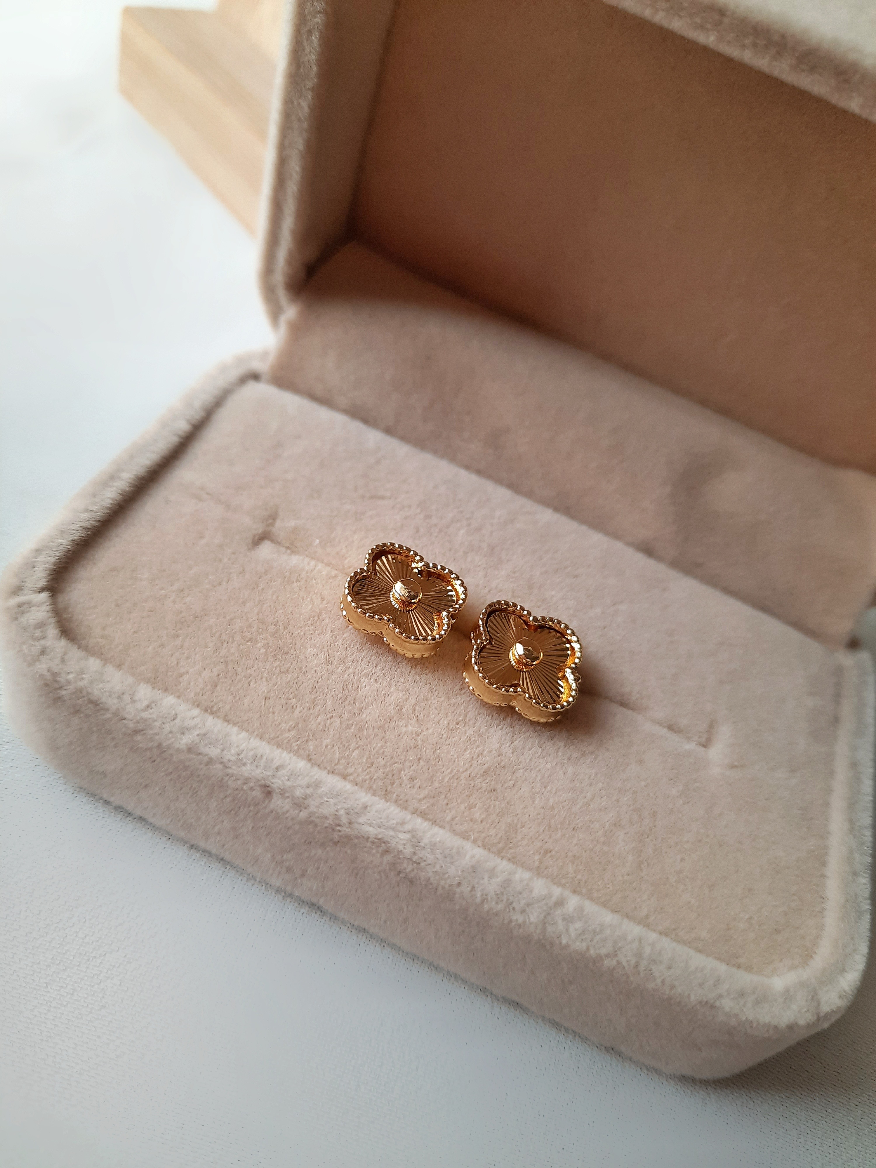 Boucles d’oreilles Gold Clover