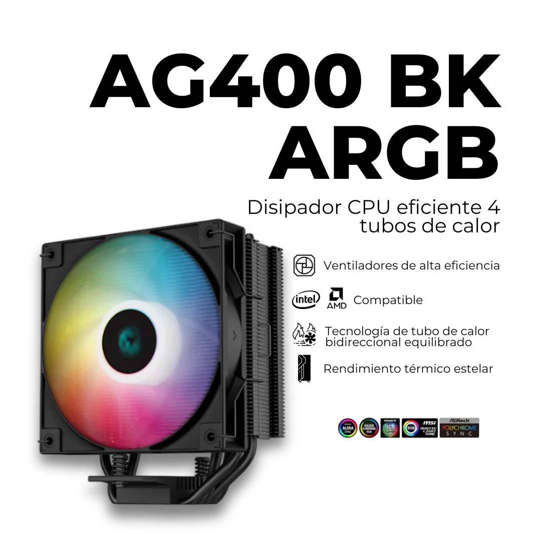 DISIPADOR AG400 BK ARGB