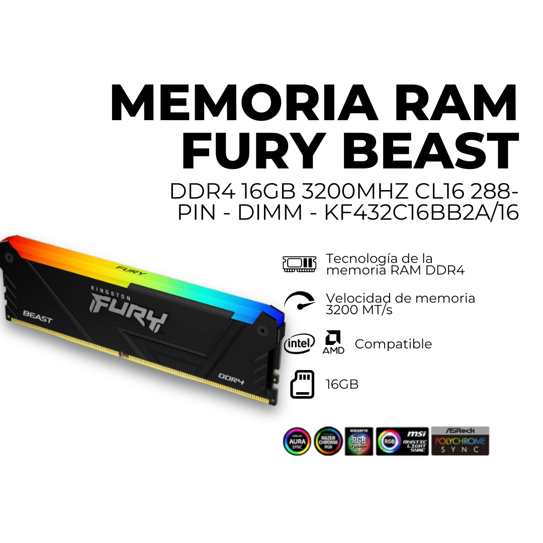 Memoria RAM Fury Beast