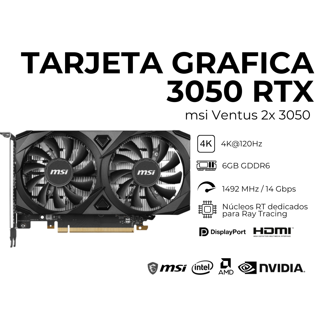 Tarjeta gráfica 3050 RTX