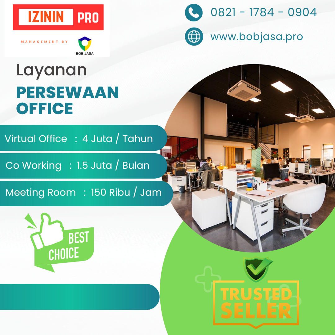 Izinin Pro By Bob Jasa Persewaan Virtual Office Co Working Space Meeting Room Murah Terdekat di Kota Kabupaten