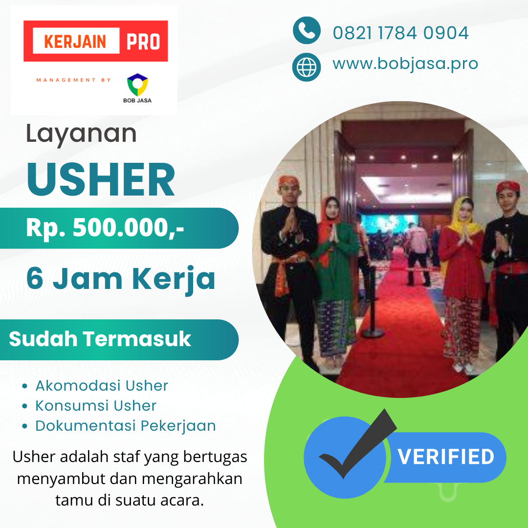 Kerjain Pro By Bob Jasa Agency SPG SPB Usher Model MC Penonton Pengunjung Bayaran Tenaga Kerja Talent Agency Murah Terdekat di Kota Kabupaten di Indonesia